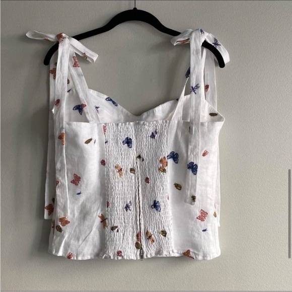 NWOT Reformation Jaxon Linen Top, Size 12 - Picture 2 of 4